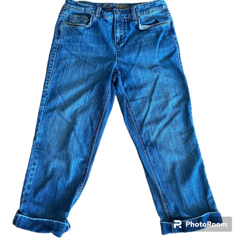 Tommy Hilfiger women’s calf roll up capri jeans size 4 - Picture 1 of 8
